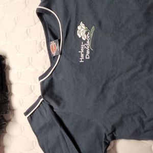 Long-sleeved Harley top